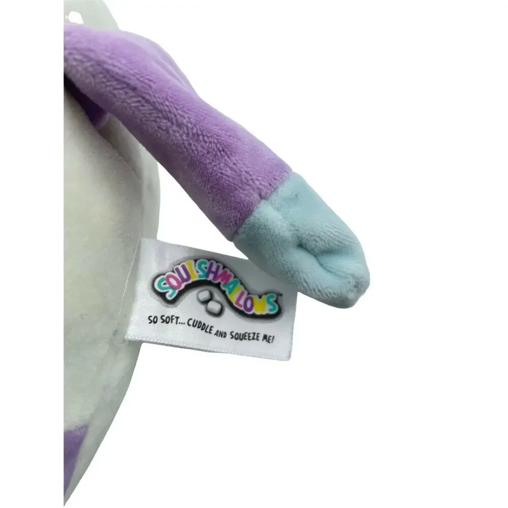 Cora Calico Squishmallows Purple White Pastel 10